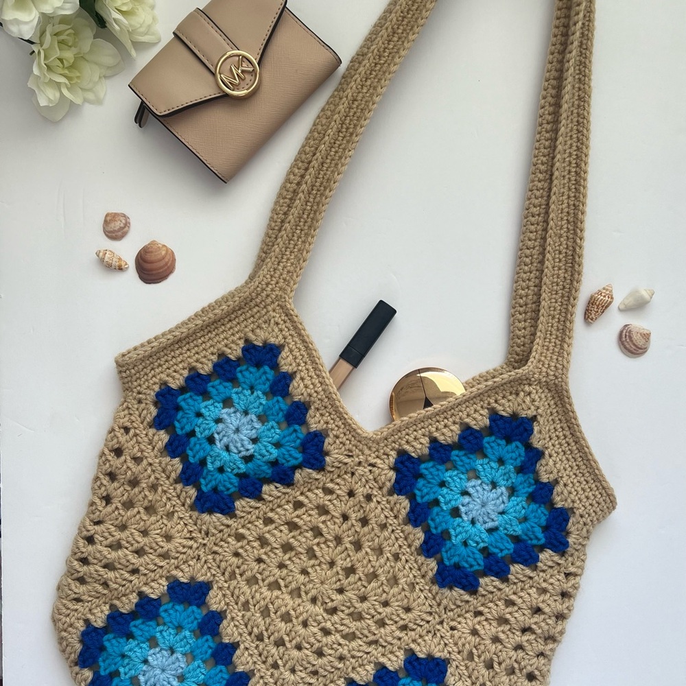 Crochet Grannysquare Tote Bag